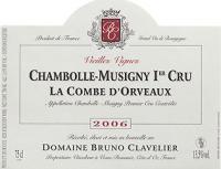 2010 Clavelier, Bruno Chambolle Musigny La Combe d Orveaux