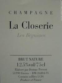 NV Jerome Prevost Champagne La Closerie Les Beguines (LC13)