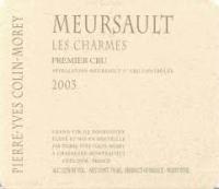 2011 Pierre Yves Colin Morey Meursault Charmes